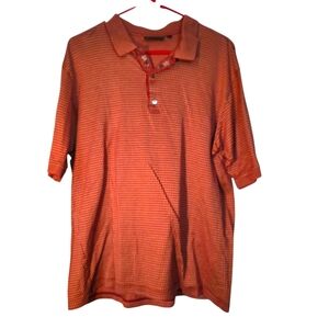 Bobby Jones Burgundy And Tan Houndstooth Check Polo Golf Shirt L